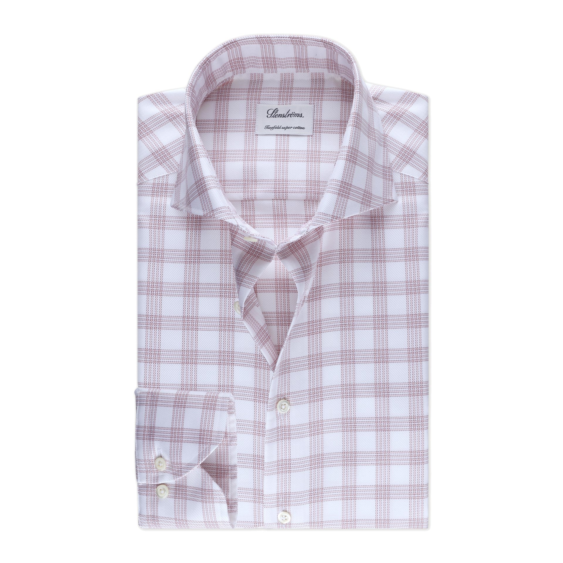 Pink Checked Twill Shirt